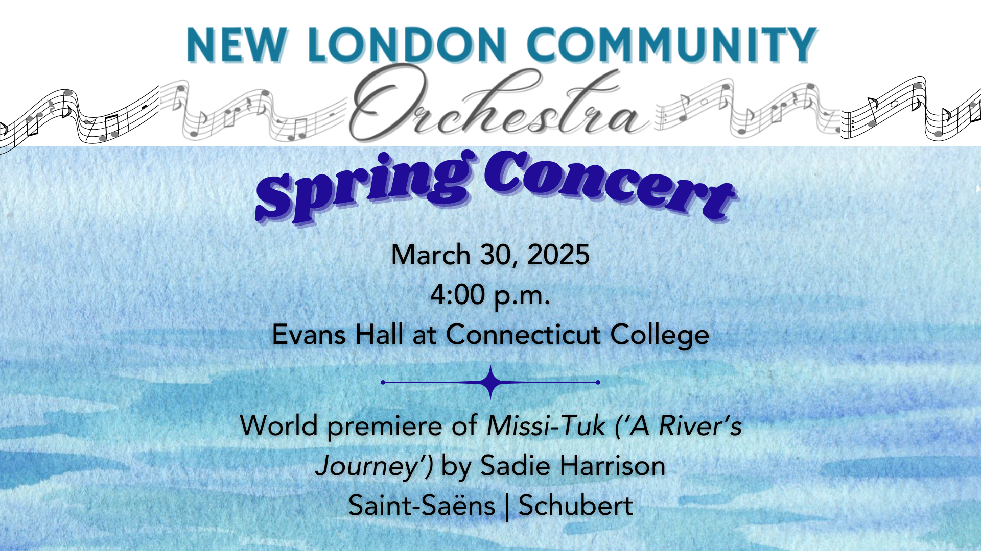 New London Community Orchestra Spring 2025 concert