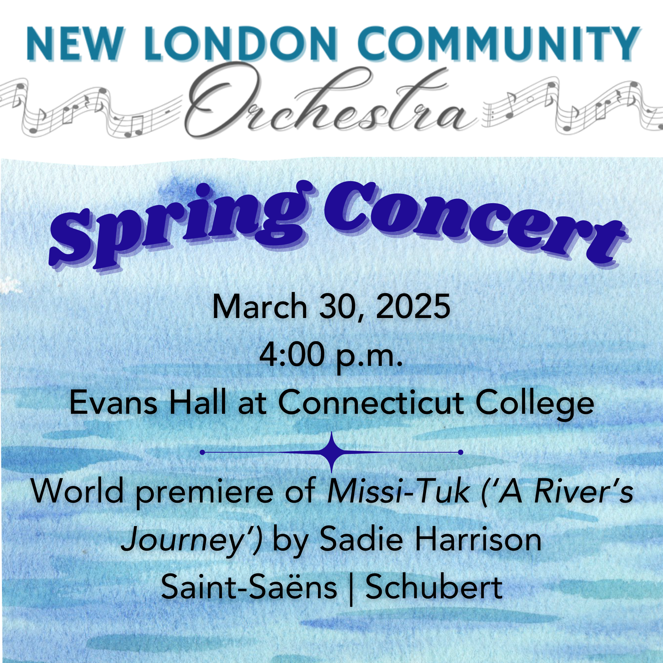 New London Community Orchestra Spring Concert March 30, 2025