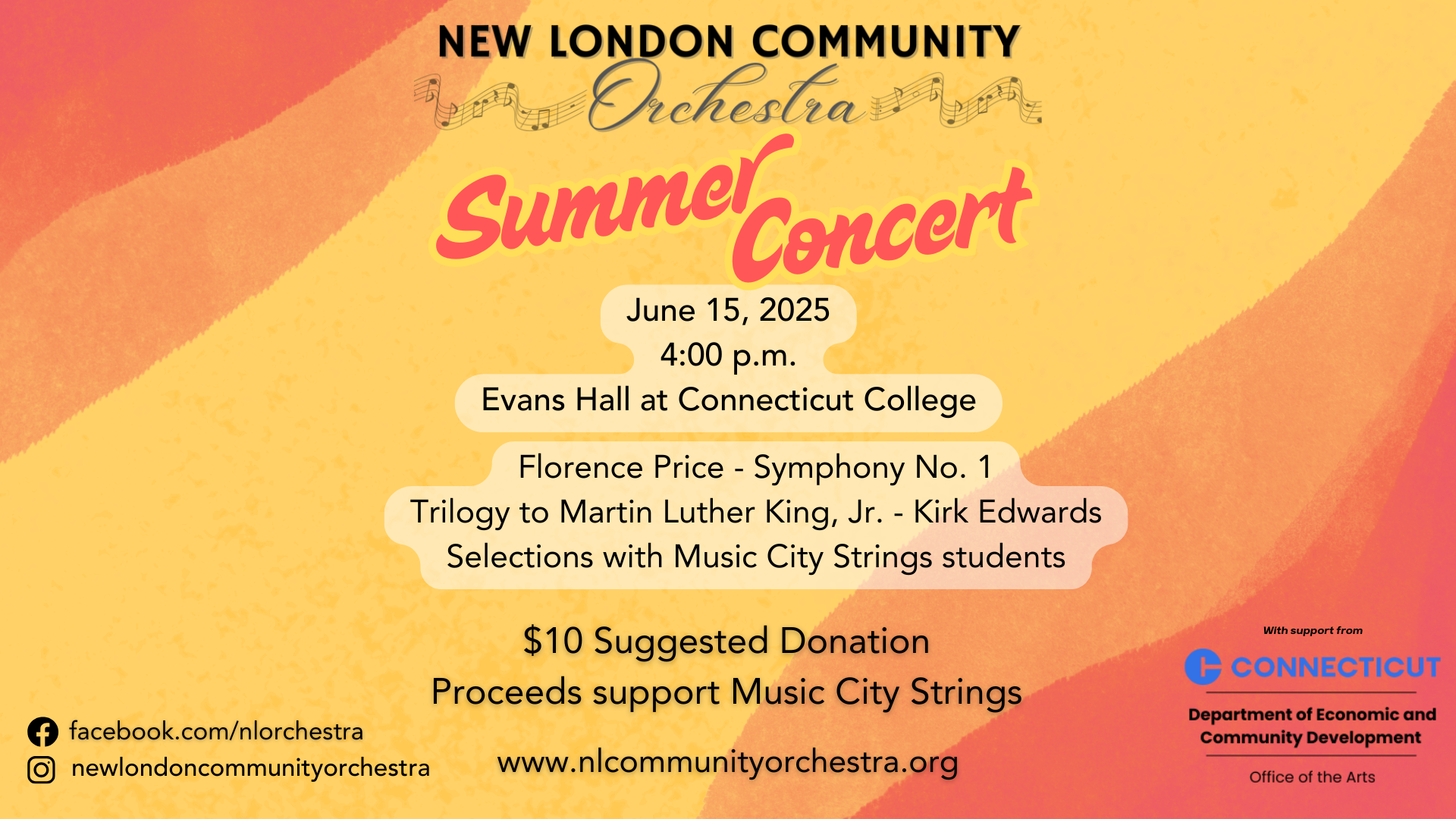 New London Community Orchestra Summer 2025 concert